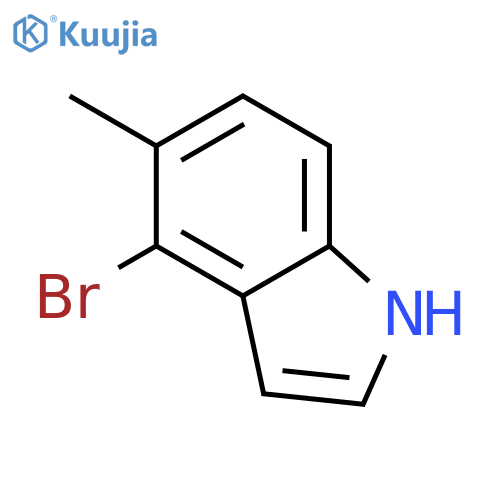 4-Bromo-5-methyl-1H-indole structure