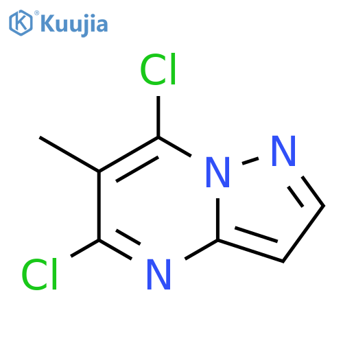 Pyrazolo[1,5-a]pyrimidine, 5,7-dichloro-6-methyl- structure