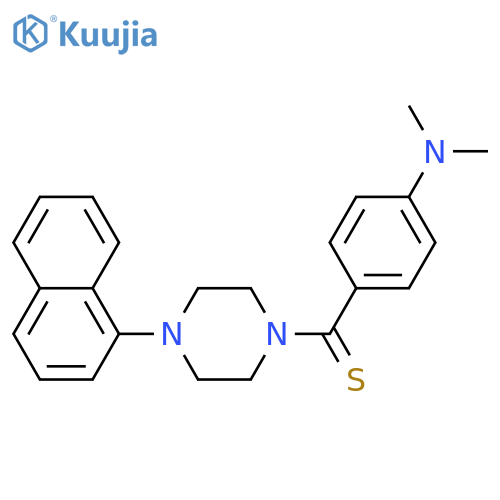 N,N-dimethyl-4-4-(naphthalen-1-yl)piperazine-1-carbothioylaniline structure