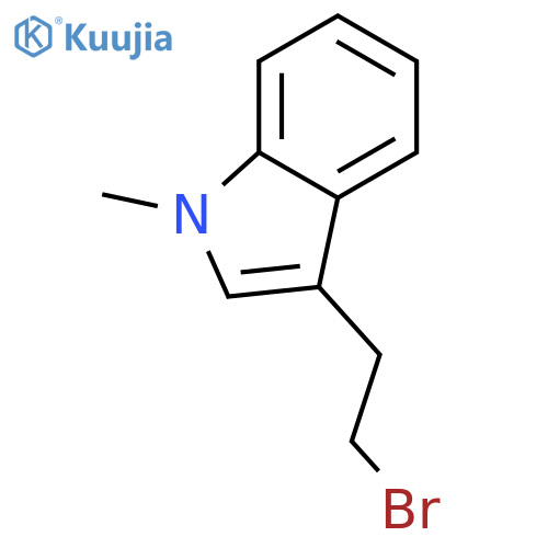 3-(2-bromoethyl)-1-methyl-1H-indole structure