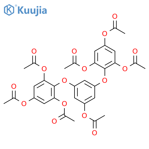 1,3,5-Benzenetriol, 2,2'-[[5-(acetyloxy)-1,3-phenylene]bis(oxy)]bis-,hexaacetate structure