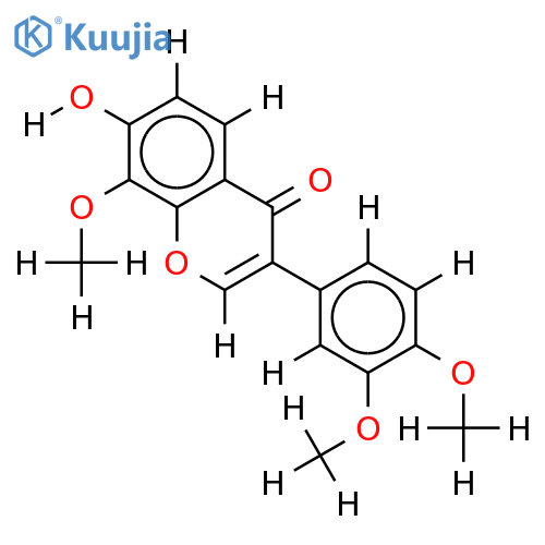 3',4',8-Tri-Me ether-3',4',7,8-Tetrahydroxyisoflavone structure