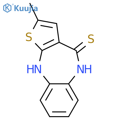 5,10-Dihydro-2-methyl-4H-thieno[2,3-b][1,5]benzodiazepine-4-thione (Olanzapine Impurity) structure