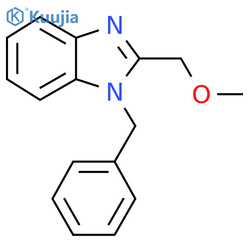1-benzyl-2-(methoxymethyl)-1H-1,3-benzodiazole structure