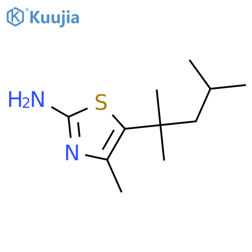 2-Thiazolamine, 4-methyl-5-(1,1,3-trimethylbutyl)- structure