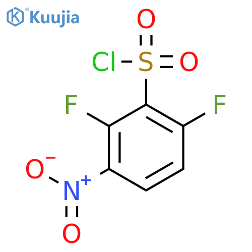 2,6-difluoro-3-nitrobenzene-1-sulfonyl chloride structure
