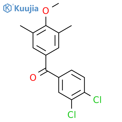 Methanone, (3,4-dichlorophenyl)(4-methoxy-3,5-dimethylphenyl)- structure