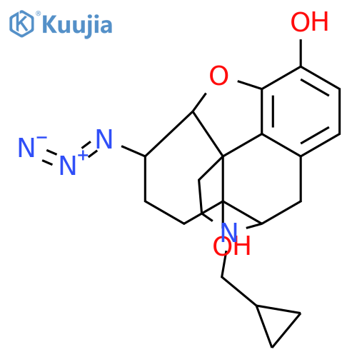 Morphinan-3,14-diol,6-azido-17-(cyclopropylmethyl)-4,5-epoxy-, (5a,6b)- (9CI) structure