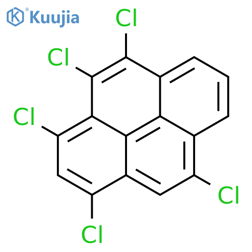Pyrene, 1,3,4,5,9-pentachloro- structure