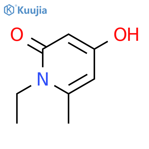 1-ethyl-4-hydroxy-6-methyl-1,2-dihydropyridin-2-one structure