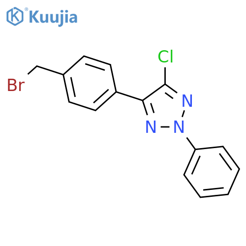 2H-1,2,3-Triazole, 4-[4-(bromomethyl)phenyl]-5-chloro-2-phenyl- structure