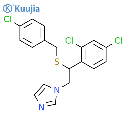 1-(2-{(4-chlorophenyl)methylsulfanyl}-2-(2,4-dichlorophenyl)ethyl)-1H-imidazole structure