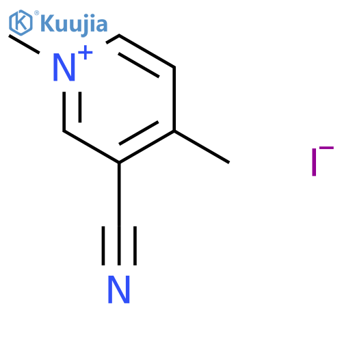 3-cyano-1,4-dimethyl-Pyridinium iodide structure
