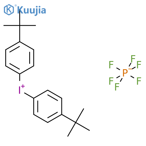 Bis(4-(tert-butyl)phenyl)iodonium Hexafluorophosphate(V) structure