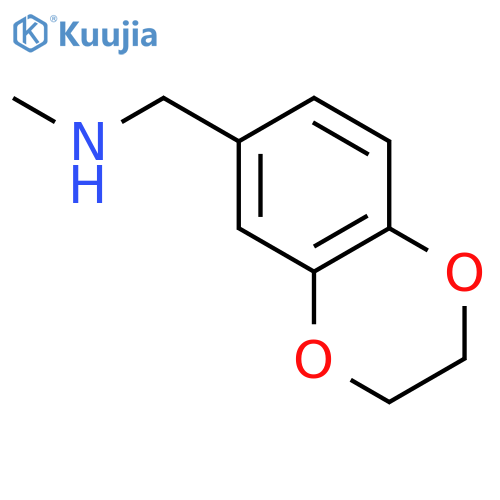 (2,3-Dihydro-1,4-benzodioxin-6-ylmethyl)(methyl)amine structure