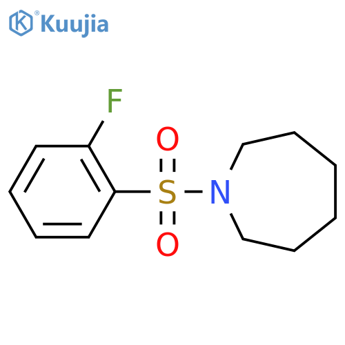 1-(2-fluorobenzenesulfonyl)azepane structure