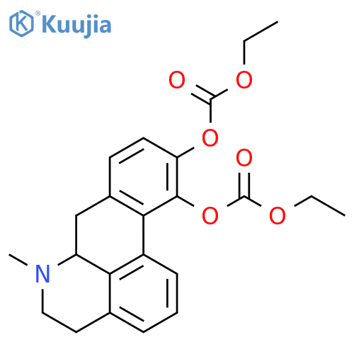 diethyl (6aR)-6-methyl-5,6,6a,7-tetrahydro-4H-dibenzo[de,g]quinoline-10,11-diyl biscarbonate structure