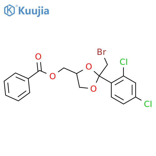cis-2-Bromomethyl-2-(2,4-dichlorophenyl)-1,3-dioxolan-4-ylmethyl Benzoate structure