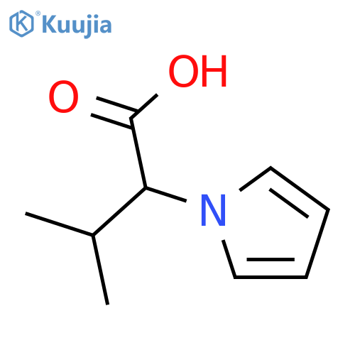 3-methyl-2-(1H-pyrrol-1-yl)butanoic acid structure