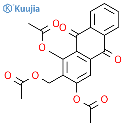 9,10-Anthracenedione, 1,3-bis(acetyloxy)-2-[(acetyloxy)methyl]- structure