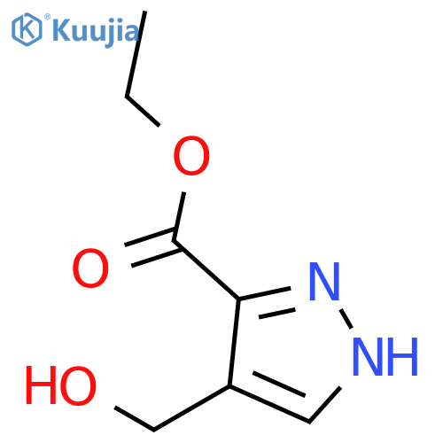 ethyl 4-(hydroxymethyl)-1H-pyrazole-3-carboxylate structure