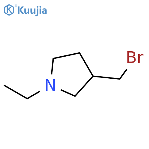 Pyrrolidine, 3-(bromomethyl)-1-ethyl- structure