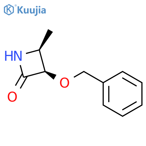 2-AZETIDINONE, 4-METHYL-3-(PHENYLMETHOXY)-, (3R,4S)- structure