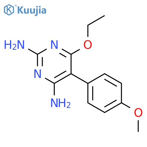 2,4-Pyrimidinediamine, 6-ethoxy-5-(4-methoxyphenyl)- structure