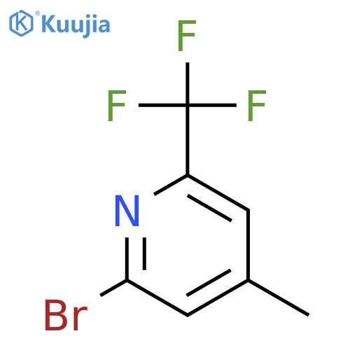 Pyridine, 2-bromo-4-methyl-6-(trifluoromethyl)- structure