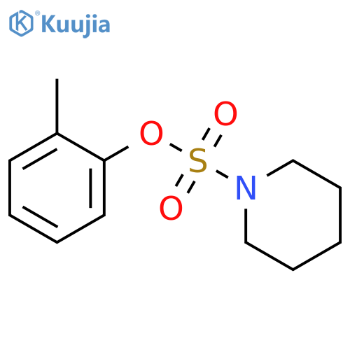 1-Piperidinesulfonic acid, 2-methylphenyl ester structure