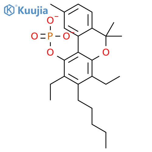 PHOSPHORIC ACID, DIETHYL6,6,9-TRIMETHYL-3-PENTYL-6H-DIBENZO[B,D]PYRAN-1-YL ESTER structure