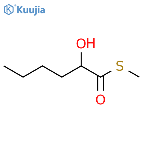Hexanethioic acid, 2-hydroxy-, S-methyl ester structure