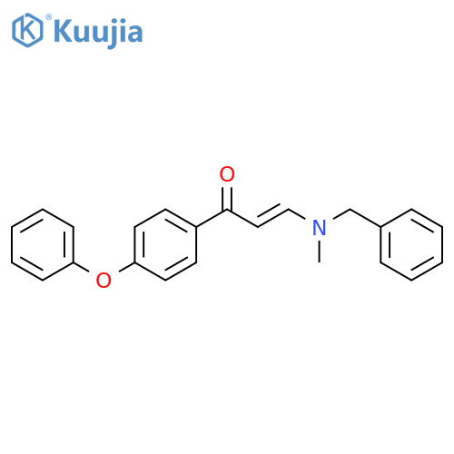 2-Propen-1-one, 3-[methyl(phenylmethyl)amino]-1-(4-phenoxyphenyl)- structure