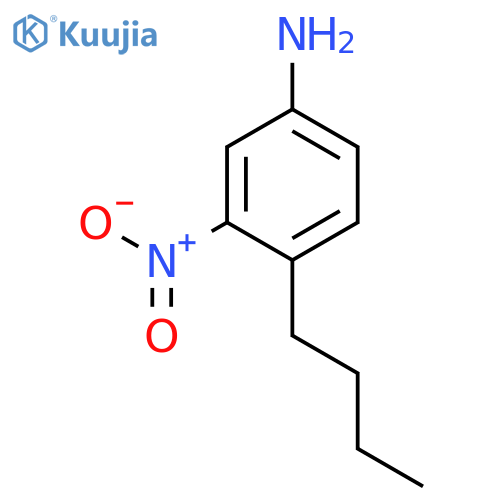 Benzenamine, 4-butyl-3-nitro- structure