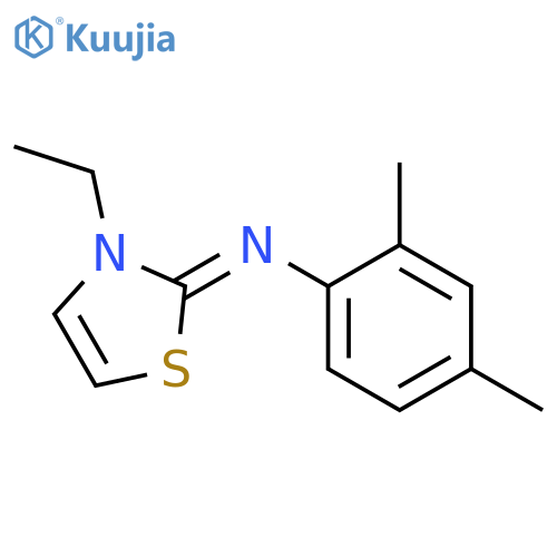 Benzenamine, N-(3-ethyl-2(3H)-thiazolylidene)-2,4-dimethyl- structure