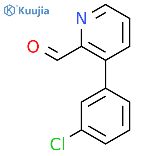 3-(3-chlorophenyl)pyridine-2-carbaldehyde structure