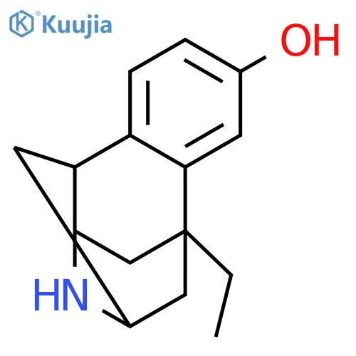 2,5-Methano-1H-benz[e]indol-7-ol, 5-ethyl-2,3,3a,4,5,9b-hexahydro- structure