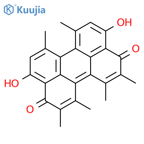 3,10-Perylenedione, 4,9-dihydroxy-1,2,6,7,11,12-hexamethyl- structure