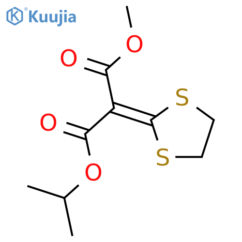 Propanedioic acid, 1,3-dithiolan-2-ylidene-, methyl 1-methylethyl ester structure