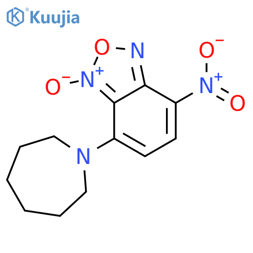 2,1,3-Benzoxadiazole,4-(hexahydro-1H-azepin-1-yl)-7-nitro-, 3-oxide structure