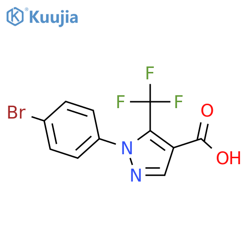 1-(4-BROMOPHENYL)-5-(TRIFLUOROMETHYL)-1H-PYRAZOLE-4-CARBOXYLIC ACID structure