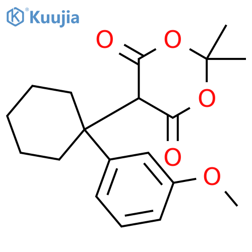 1,3-Dioxane-4,6-dione, 5-[1-(3-methoxyphenyl)cyclohexyl]-2,2-dimethyl- structure