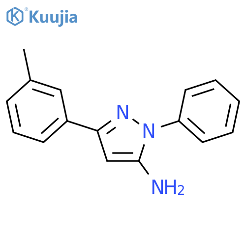 3-(3-Methylphenyl)-1-phenyl-1H-pyrazol-5-amine structure