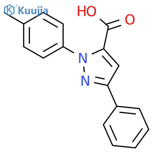 3-phenyl-1-p-tolyl-1h-pyrazole-5-carboxylic Acid structure