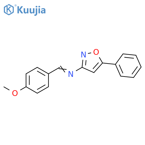 3-Isoxazolamine, N-[(4-methoxyphenyl)methylene]-5-phenyl- structure