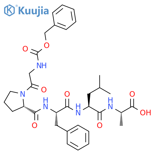 L-Alanine,N-[N-[N-[1-[N-[(phenylmethoxy)carbonyl]glycyl]-L-prolyl]-L-phenylalanyl]-L-leucyl]- structure