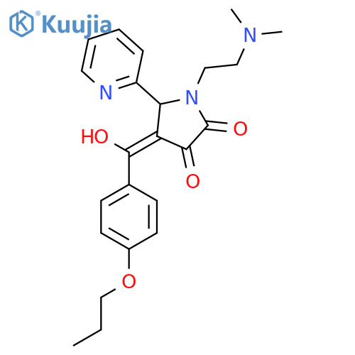 1-2-(dimethylamino)ethyl-3-hydroxy-4-(4-propoxybenzoyl)-5-(pyridin-2-yl)-2,5-dihydro-1H-pyrrol-2-one structure