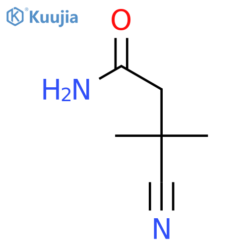 Butanamide, 3-cyano-3-methyl- structure