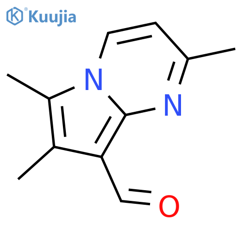 2,6,7-Trimethylpyrrolo[1,2-a]pyrimidine-8-carbaldehyde structure