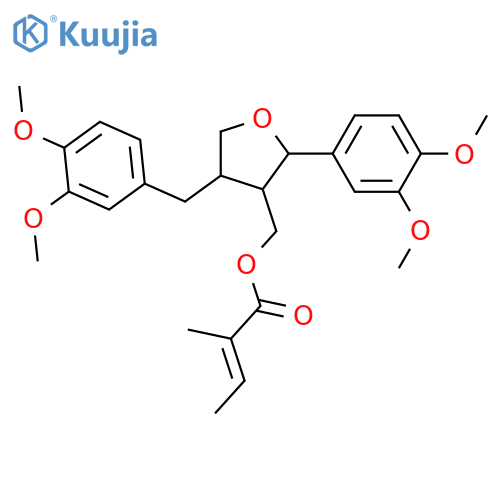 7,9'-Epoxy-8,8'-lignan-3,3',4,4',9-pentol; (7S,8R,8'R)-form, 3,3',4,4'-Tetra-Me ether, 9-angeloyl structure